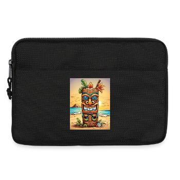 Tiki Statue - Laptoptasche 13" - Schwarz - Vorne