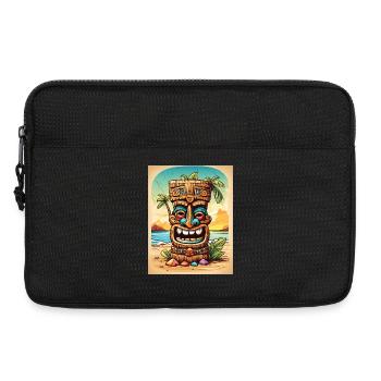 Tiki Statue cartoon - Laptoptasche 13" - Schwarz - Vorne