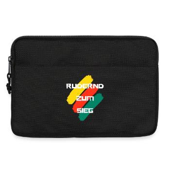 Rudernd zum Sieg - Laptoptasche 13" - Schwarz - Vorne