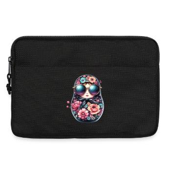 Matrjoschka Sonnenbrille Geschenk - Laptoptasche 13" - Schwarz - Vorne