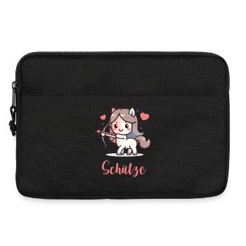 Schütze Design für Sternzeichen-Fans – Kawaii - Laptoptasche 13" - Schwarz - Vorne