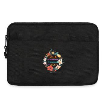 GLÜCK IST WENN MAN EINE PATENTANTE WIE DICH HAT! - Laptoptasche 13" - Schwarz - Vorne