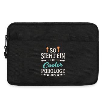 So sieht ein richtig cooler Podologe aus Fußpflege - Laptoptasche 13" - Schwarz - Vorne