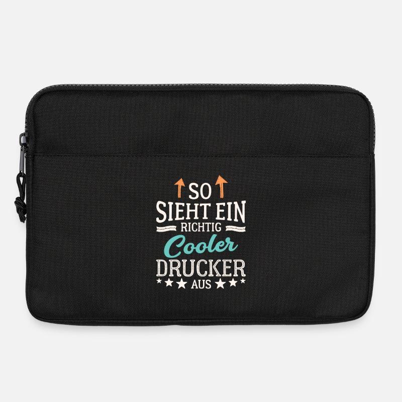 So sieht ein richtig cooler Drucker aus Druckerei - Laptoptasche 13" - Schwarz