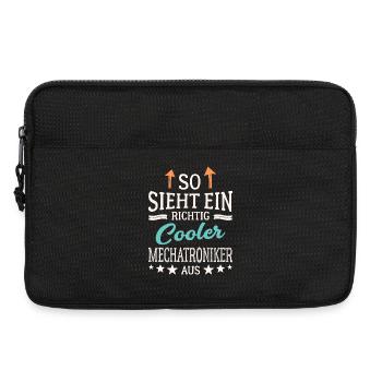 So sieht ein richtig cooler Mechatroniker aus - Laptoptasche 13" - Schwarz - Vorne