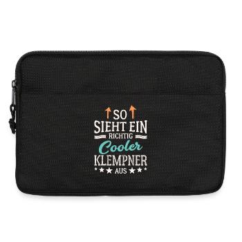 So sieht ein richtig cooler Klempner aus - Laptoptasche 13" - Schwarz - Vorne