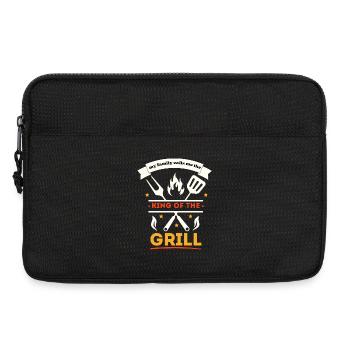 König des Grills - Laptoptasche 13" - Schwarz - Vorne