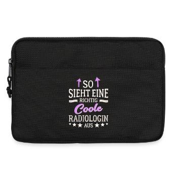 So sieht eine richtig coole Radiologin aus Röntgen - Laptoptasche 13" - Schwarz - Vorne