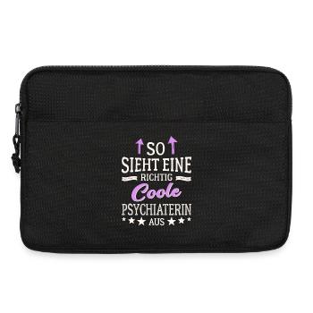 So sieht eine richtig coole Psychiaterin aus - Laptoptasche 13" - Schwarz - Vorne