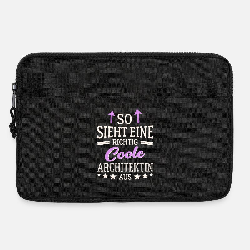 So sieht eine richtig coole Architektin aus - Laptoptasche 13" - Schwarz