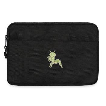 Élégante mante religieuse - Sacoche pour ordinateur portable 13 pouces - noir - Devant