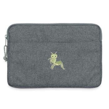 Elegante Gottesanbeterin - Laptoptasche 13" - Grau meliert - Vorne