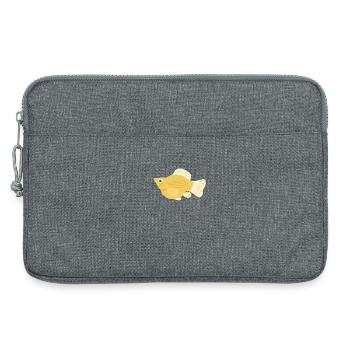 Tropische Molly - Laptoptasche 13" - Grau meliert - Vorne