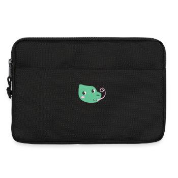 Incroyable iguane tropical - Sacoche pour ordinateur portable 13 pouces - noir - Devant