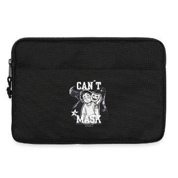 Can't Mask Today – Social Energy Not Found - Laptop bag 13" - black - Front