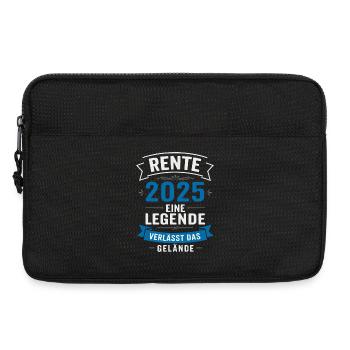 Rente 2025 / EINE LEGENDE VERLÄSST DAS GELÄNDE - Laptoptasche 13" - Schwarz - Vorne