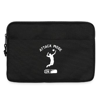 mode attaque Volley-ball - Joueurs de beach-volley - Sacoche pour ordinateur portable 13 pouces - noir - Devant