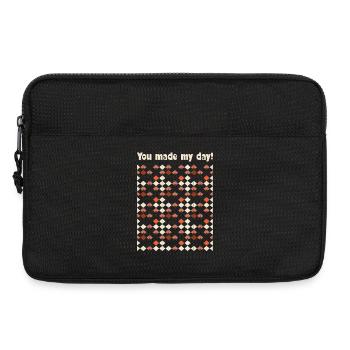 Tu as fait ma journée - Sacoche pour ordinateur portable 13 pouces - noir - Devant