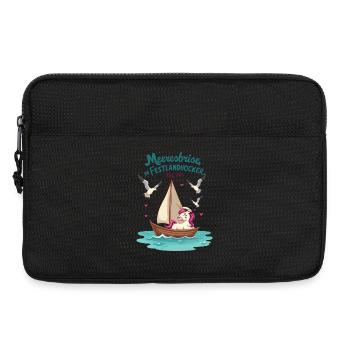 Segel Einhorn Ahoi ! - Laptoptasche 13" - Schwarz - Vorne