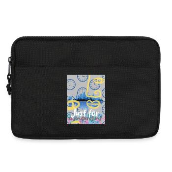 Just for a moment - Laptop bag 13" - black - Front