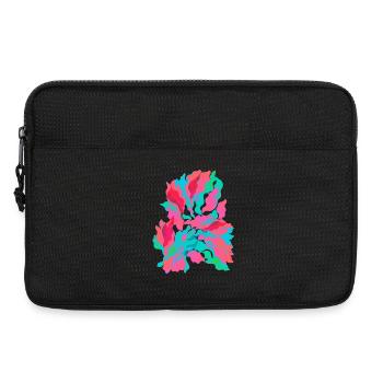 Aquarelle tropicale aux teintes vibrantes - Sacoche pour ordinateur portable 13 pouces - noir - Devant