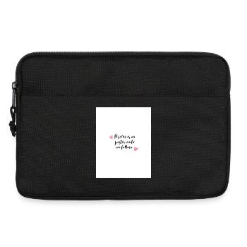 Phrase religieuse inspirante pour t-shirt - Sacoche pour ordinateur portable 13 pouces - noir - Devant