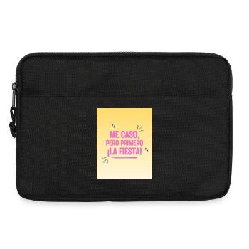 Funny Party and Friendship Quote - Laptop bag 13" - black - Front