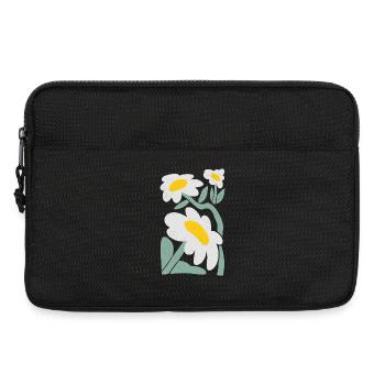 Illustration de marguerite ludique - Sacoche pour ordinateur portable 13 pouces - noir - Devant
