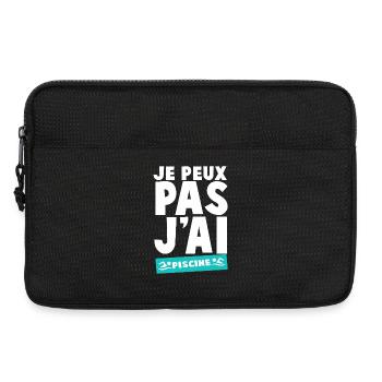 Je Peux Pas Jai Piscine - Sacoche pour ordinateur portable 13 pouces - noir - Devant