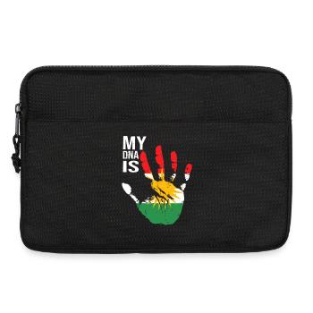 Kurdistan Kurden Handdesign mit Flagge - Laptoptasche 13" - Schwarz - Vorne