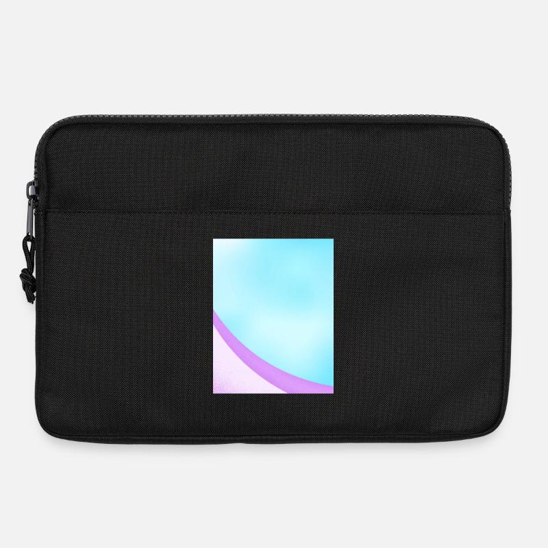 Abstraktes Pastell-Verlaufsdesign - Laptoptasche 13" - Schwarz