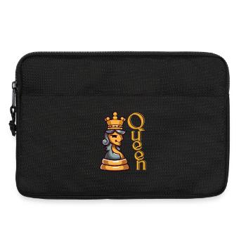 Schachkönigin - Laptoptasche 13" - Schwarz - Vorne
