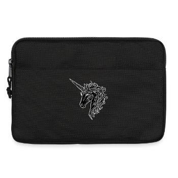 Unicorn black and white - Laptop bag 13" - black - Front