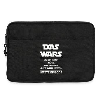 Rente Spruch - Laptoptasche 13" - Schwarz - Vorne