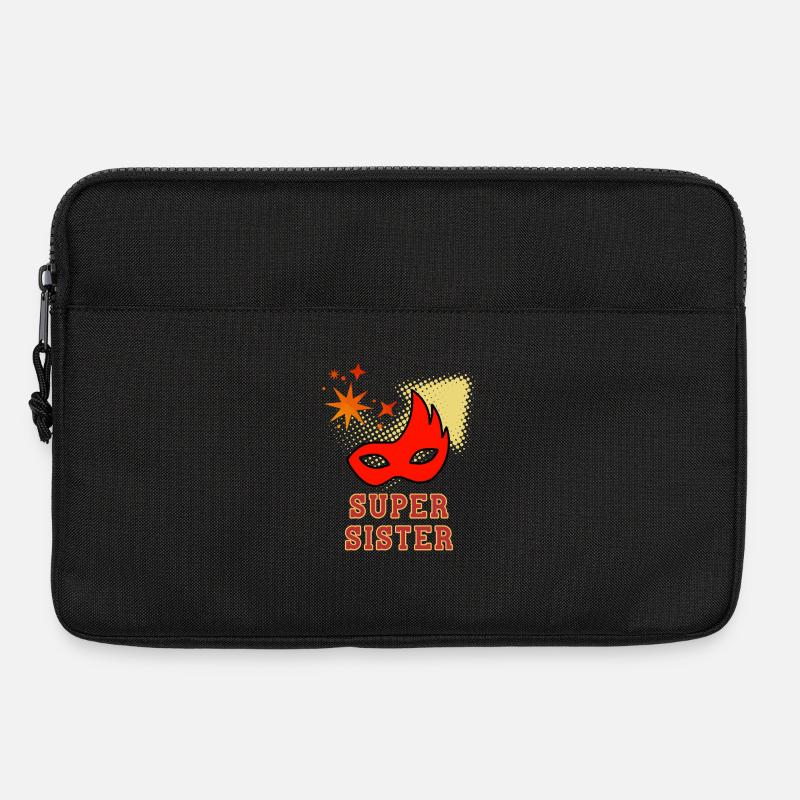 Super sœur - Sacoche pour ordinateur portable 13 pouces - noir