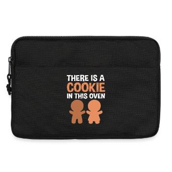 Grossesse Naissance Pain d’épices Noël - Sacoche pour ordinateur portable 13 pouces - noir - Devant