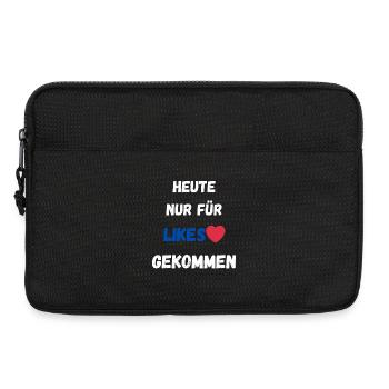 Likes Social Media - Laptoptasche 13" - Schwarz - Vorne