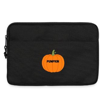 Vintage Halloween Pumpkin Illustration - Laptop bag 13" - black - Front