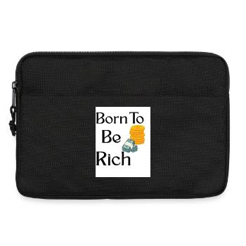 Naissance à la richesse Thé de créateur - Sacoche pour ordinateur portable 13 pouces - noir - Devant