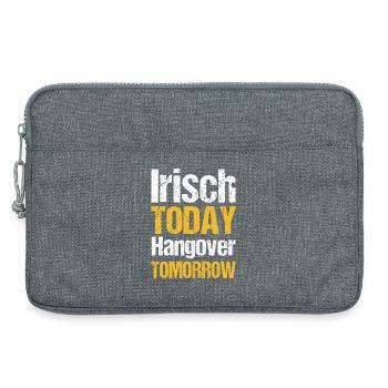 Irish today hangover tomorrow - Laptoptasche 13" - Grau meliert - Vorne