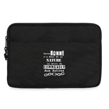 Rechte der Natur, niemand befiehlt - Laptoptasche 13" - Schwarz - Vorne