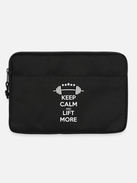 Keep Calm GYM: Strength & Motivation - Laptop bag 13" - black