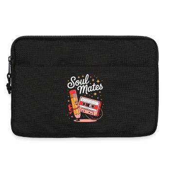 Soul Mates - Cassette Mixtape - Laptop bag 13" - black - Front
