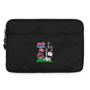 Seoul Love – Namsan Tower Couple Design - Laptoptasche 13" - Schwarz - Vorne