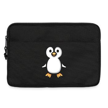 Süßer Cartoon-Pinguin Illustration - Laptoptasche 13" - Schwarz - Vorne