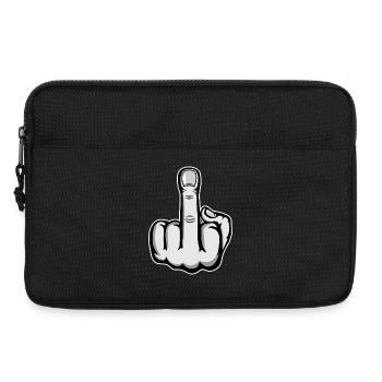 Mittelfinger Cartoon Hand - Laptoptasche 13" - Schwarz - Vorne