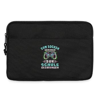 Gaming Controller Zum Zocken Geboren Videospiel Ge - Laptoptasche 13" - Schwarz - Vorne