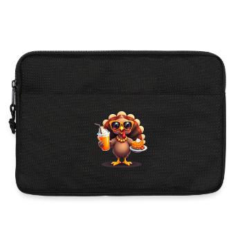 Thanksgiving Truthahn Mit Sonnenbrille - Laptoptasche 13" - Schwarz - Vorne