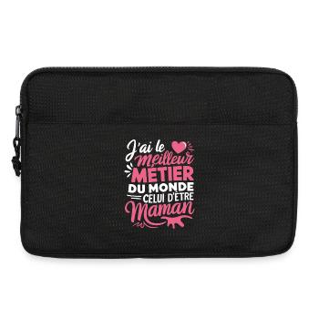 Mama bester Job der Welt - Laptoptasche 13" - Schwarz - Vorne