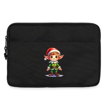 Elfe de Noël - Sacoche pour ordinateur portable 13 pouces - noir - Devant